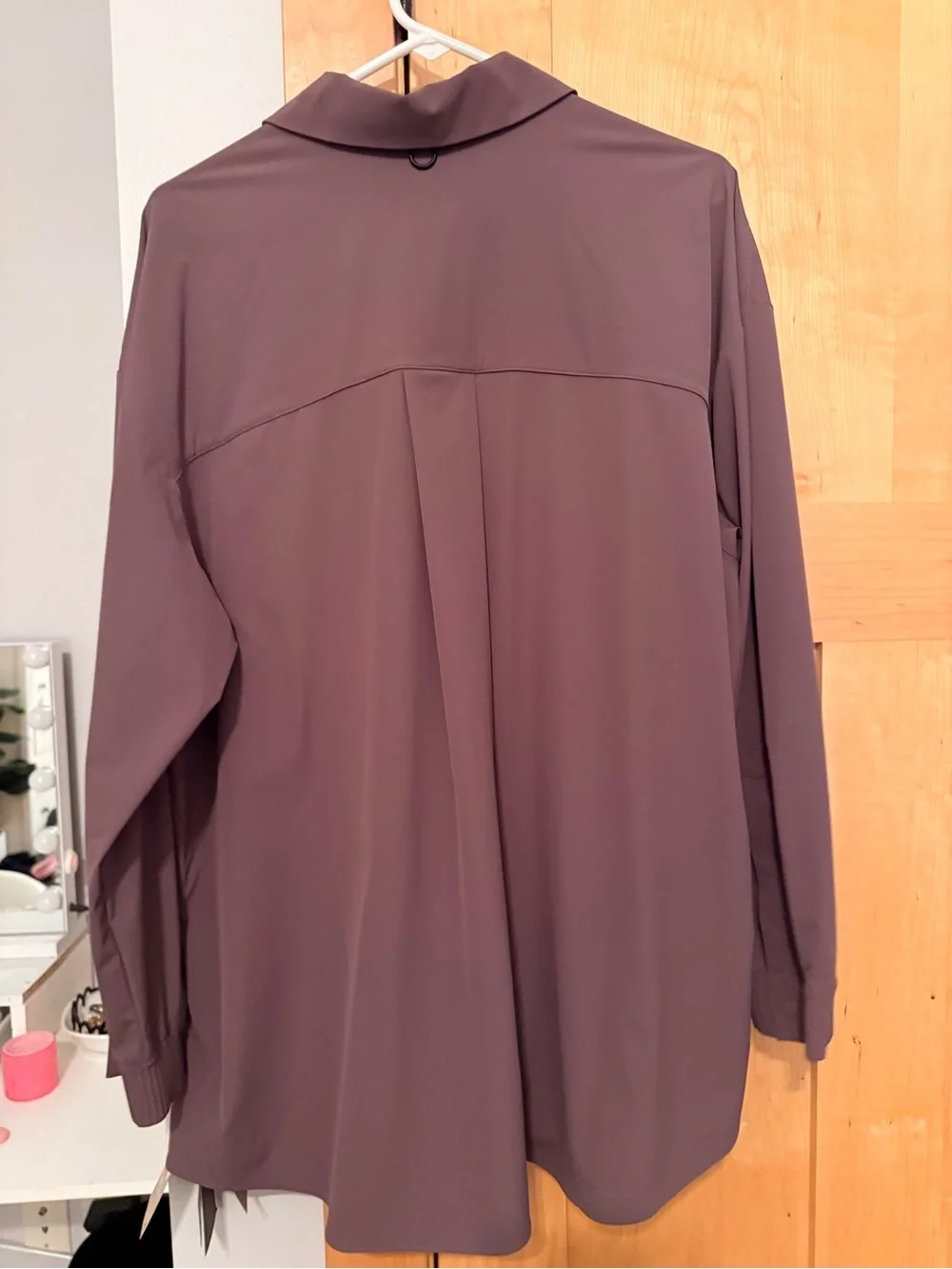 Nike womens Brown Long-Sleeve Button-Down Shirt